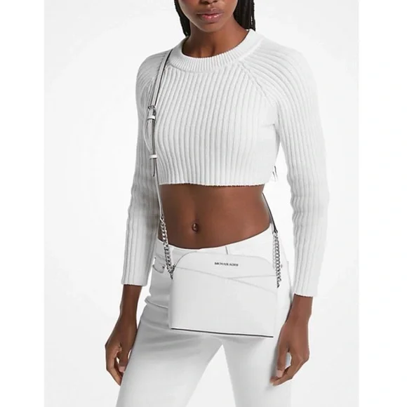 Michael Kors Sleek White Crossbody Bag - Picture 3 of 4